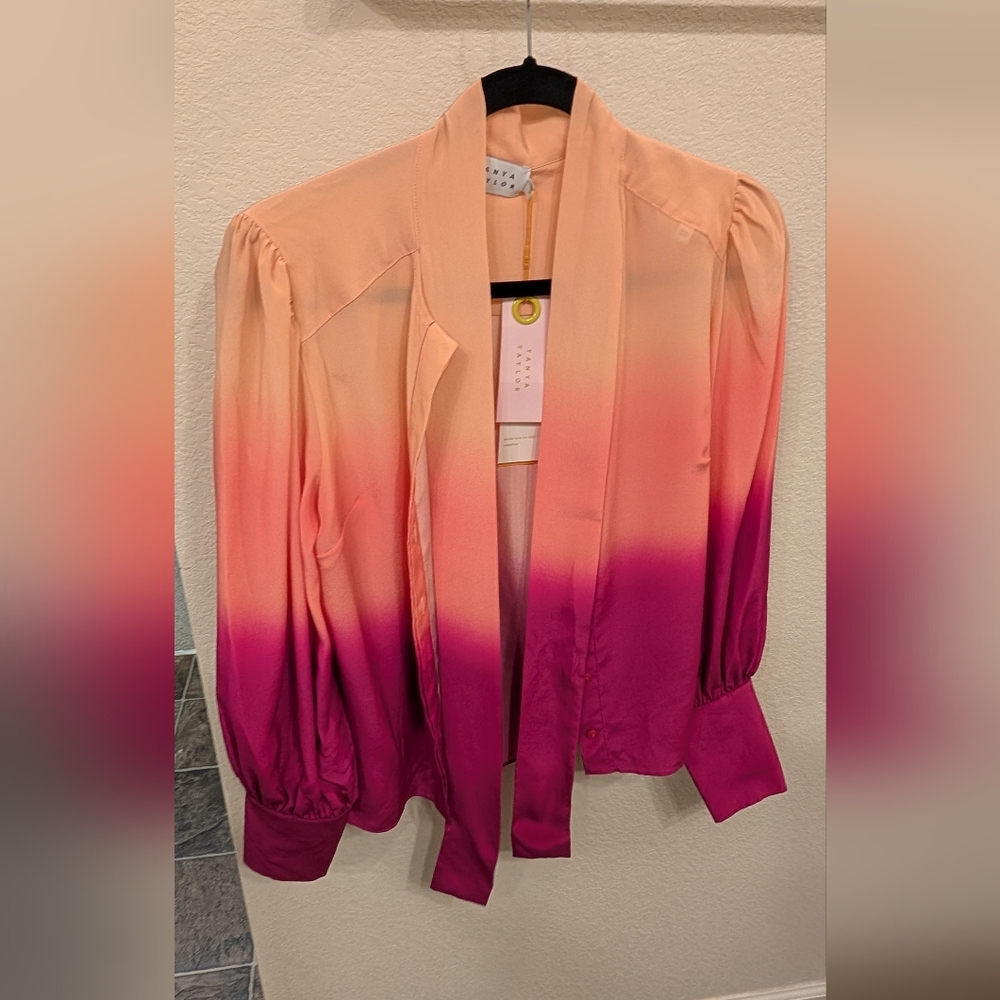 Tanya Taylor Peach Blouse